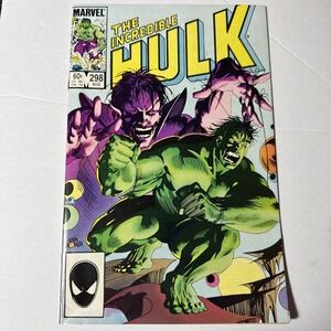 Incredible Hulk #298 1984 Marvel Comic Book Mid Grade 7.5 Very Fine-